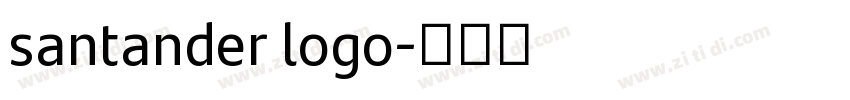 santander logo字体转换